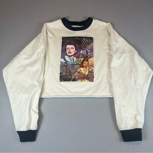 Star Wars Spirit Jersey Women of the Galaxy Crop Top Shirt Size L Leia Ahsoka